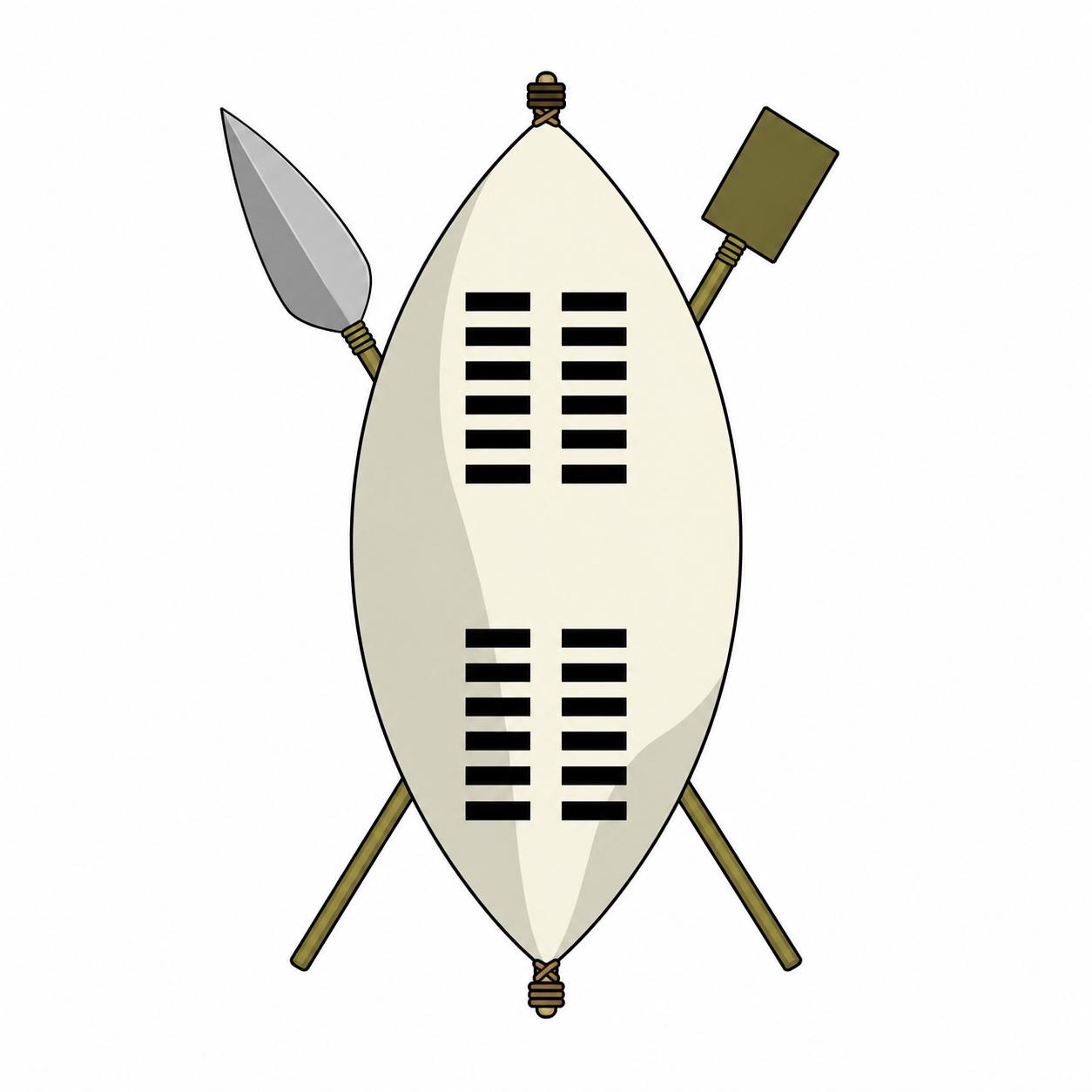 Shosholoza shield and spear